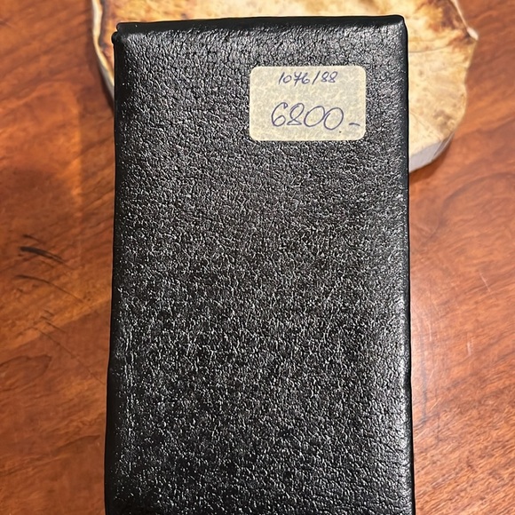 Leather Vintage Cigarette Case Handmade Red Embroidery Design NWOT - Picture 3 of 6